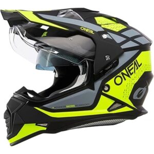 O'NEAL Sierra 2206 R Casco Moto Enduro Negro Amarillo Neón Gris