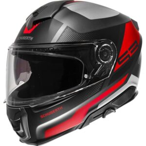 Schuberth S3 Casco Integral Moto Negro Rojo